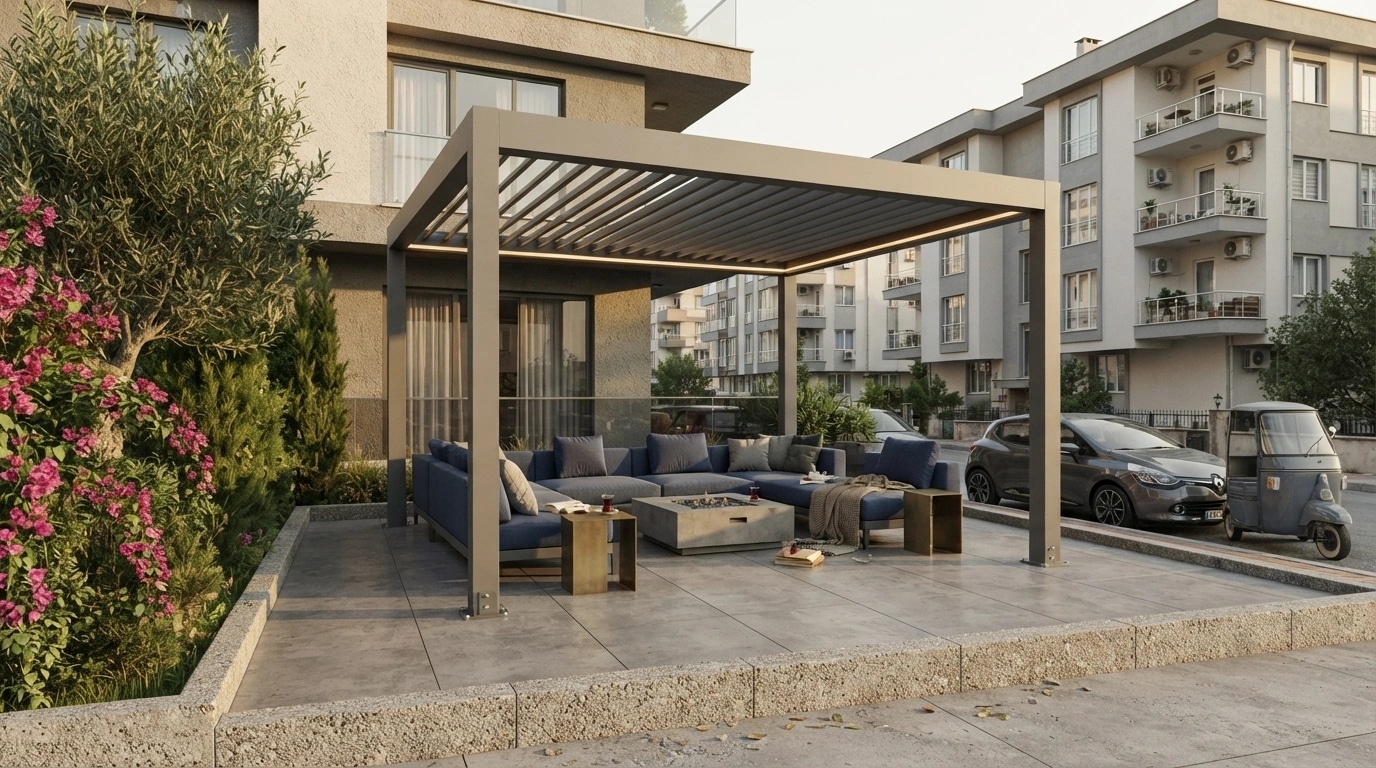 Kuşadası Bioklimatik Pergola uygulaması
