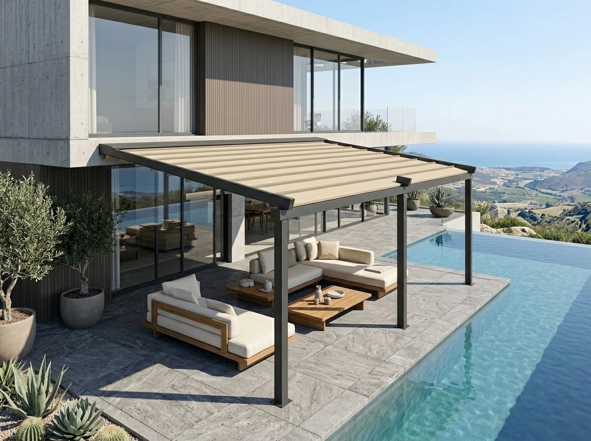 Kuşadası Otomatik Pergola uygulaması
